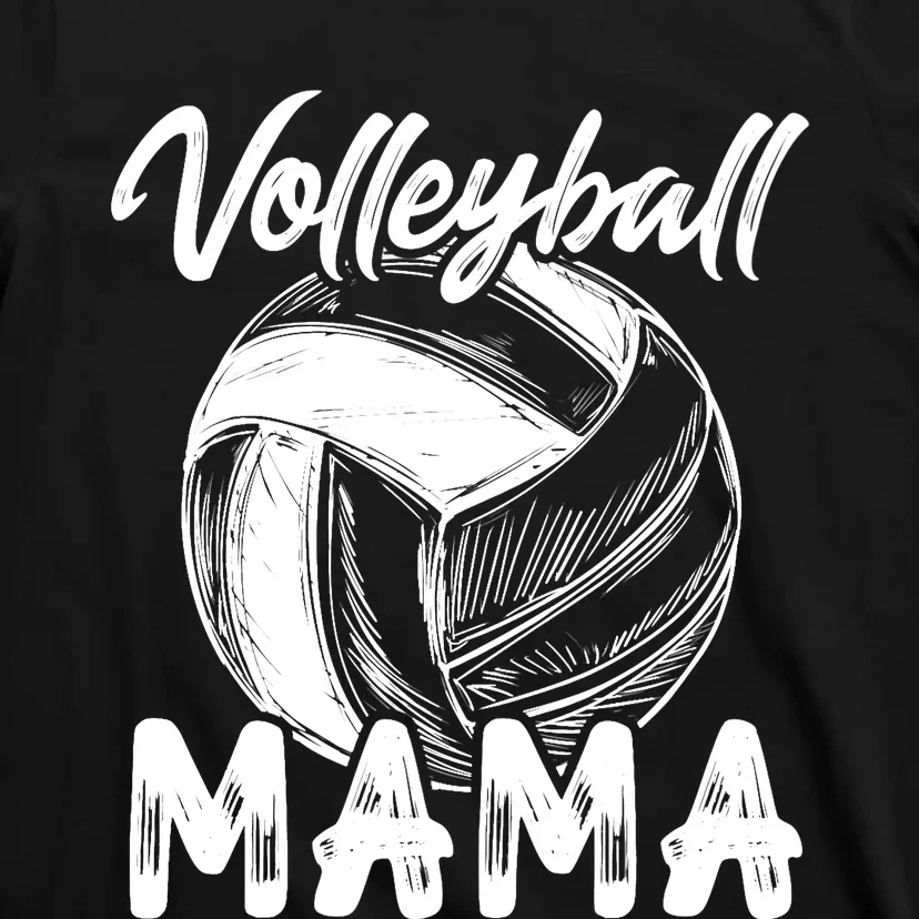 Volleyball Mama For Wo Family Matching Players Team Mom T-Shirt