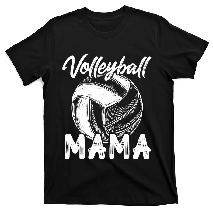 Volleyball Mama For Wo Family Matching Players Team Mom T-Shirt