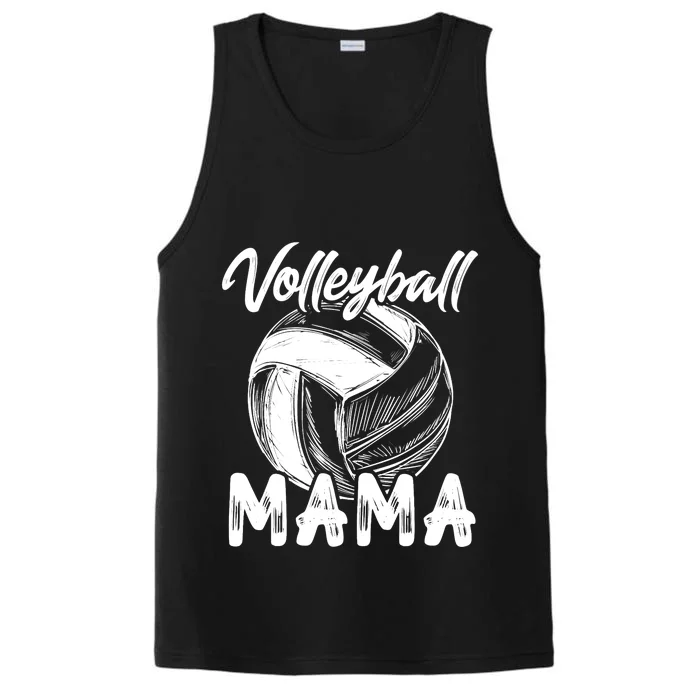 Volleyball Mama For Wo Family Matching Players Team Mom Performance Tank