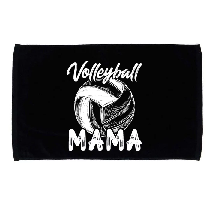 Volleyball Mama For Wo Family Matching Players Team Mom Microfiber Hand Towel