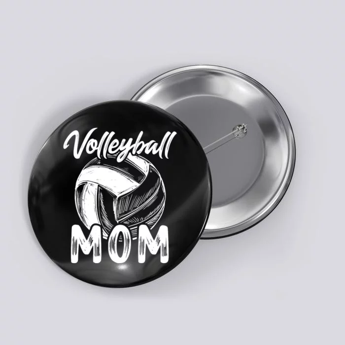 Volleyball Mom For Wo Family Matching Players Team Mommy Button