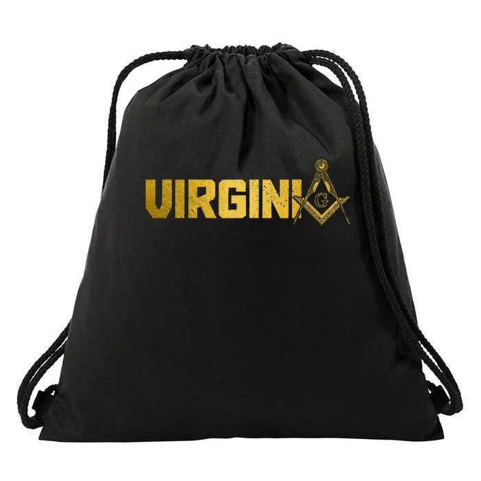 Virginia Mason Freemason Masonic Square Drawstring Bag