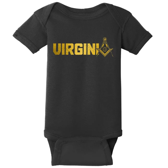 Virginia Mason Freemason Masonic Square Baby Bodysuit