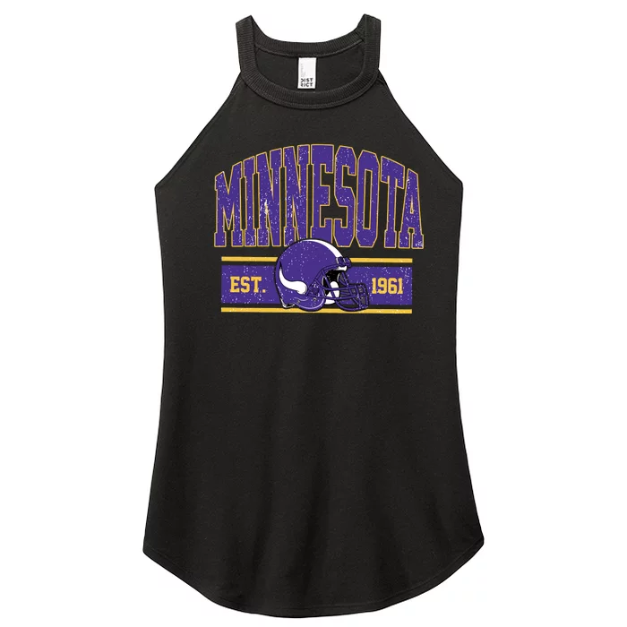 Vintage Minnesota Football Women’s Perfect Tri Rocker Tank