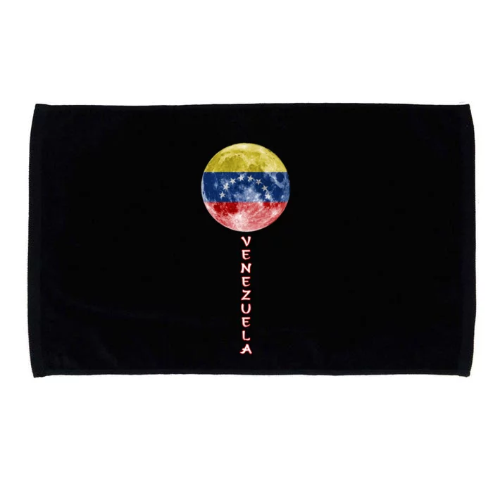 Venezuela Moon Flag Pride Venezuelan Flag Roots Souvenir Gift Microfiber Hand Towel