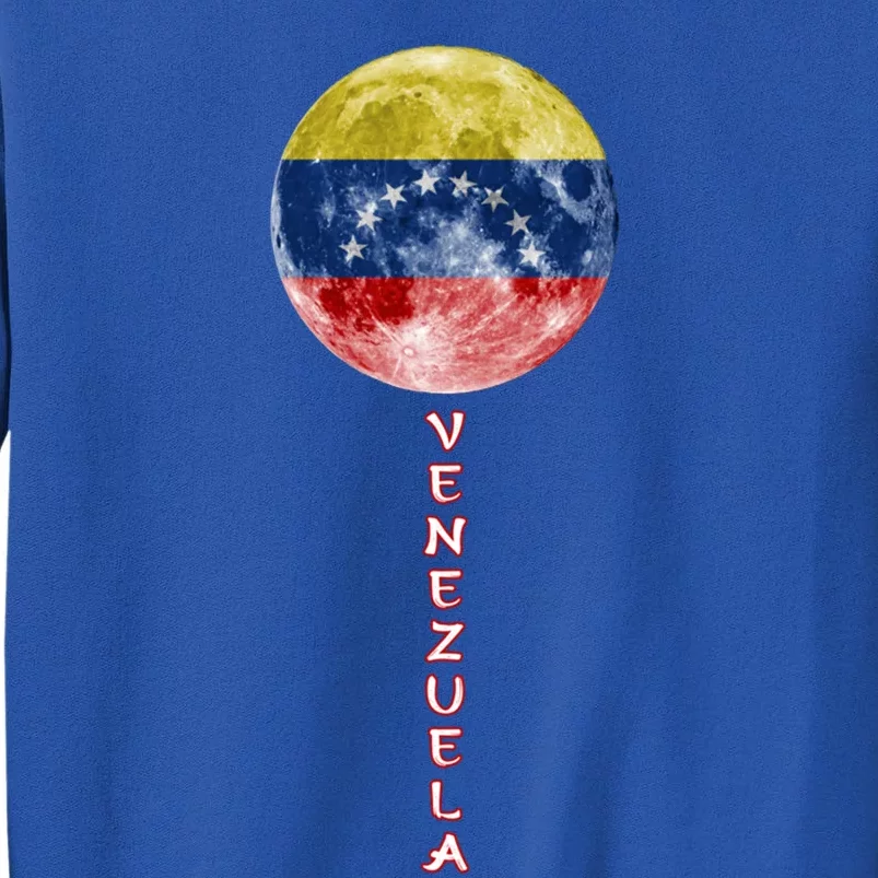 Venezuela Moon Flag Pride Venezuelan Flag Roots Souvenir Gift Tall Sweatshirt