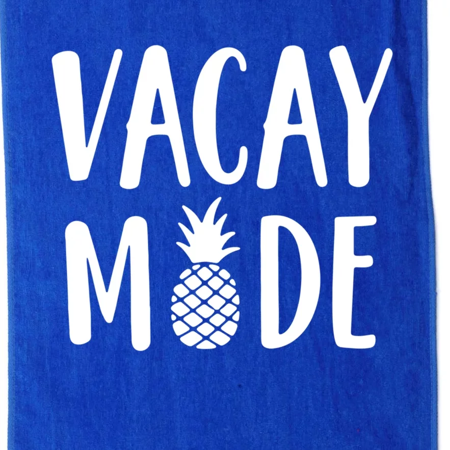 Vacay Mode Funny Gift Pineapple Summer Vibes Gift Platinum Collection Golf Towel