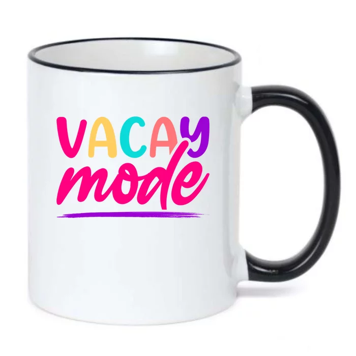 Vacay Mode Family Beach Vacation Summer Gift Black Color Changing Mug