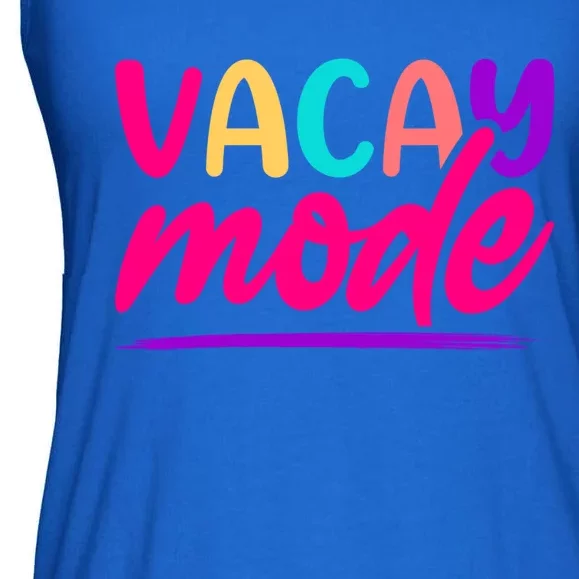 Vacay Mode Family Beach Vacation Summer Gift Ladies Essential Flowy Tank