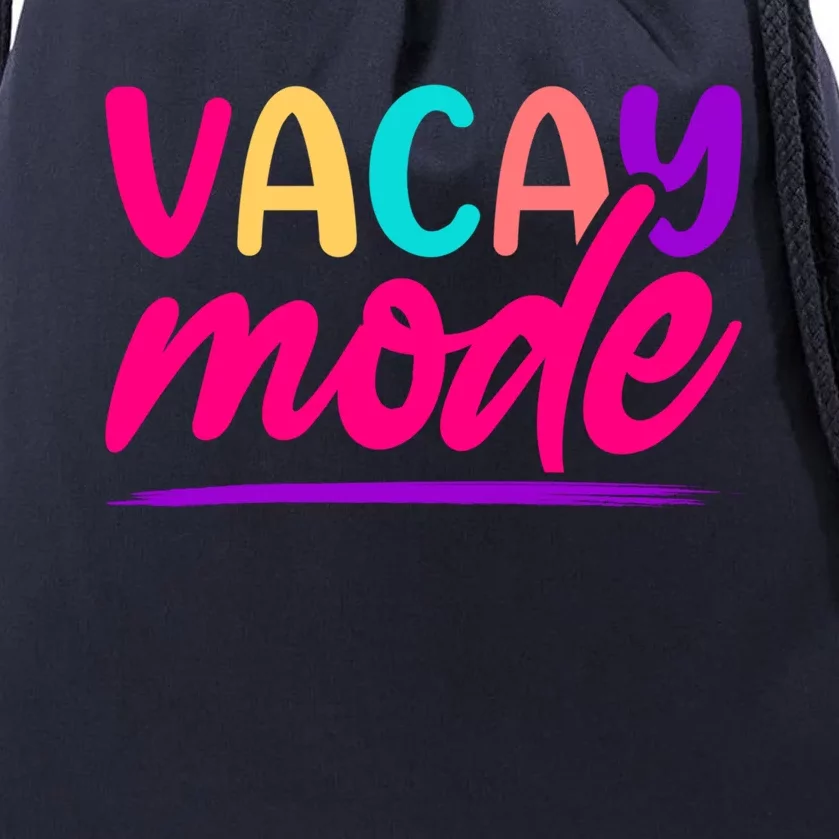 Vacay Mode Family Beach Vacation Summer Gift Drawstring Bag