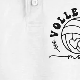 Volleyball Mom For Matching Volleyball Players Team Dry Zone Grid Performance Polo