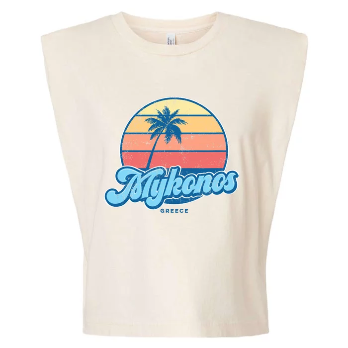 Vintage Mykonos Greece Classic 70s Retro Surfer Garment-Dyed Women's Muscle Tee