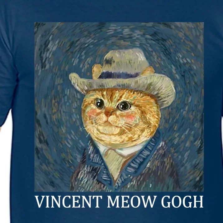 Vincent Meow Gogh Funny Starry Night Cat Van Gogh Cat Comfort Colors T-Shirt