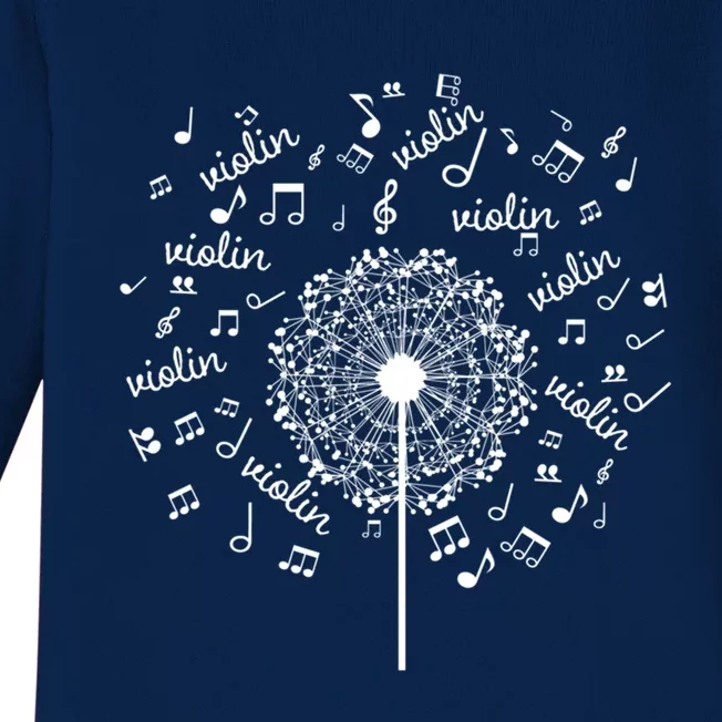 Violin Music Gift For Violinist Great Gift Baby Long Sleeve Bodysuit