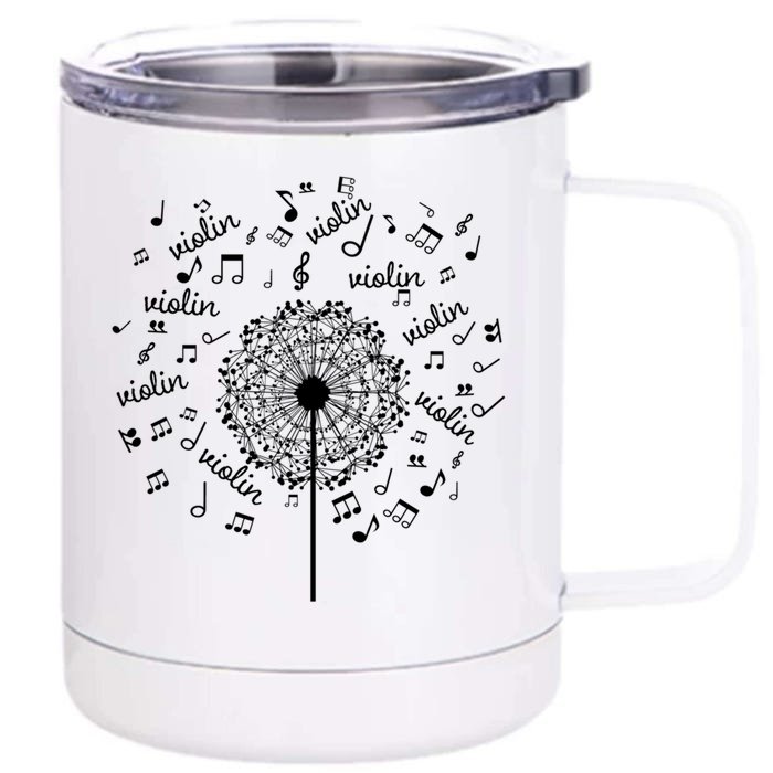 Violin Music Gift For Violinist Great Gift Front & Back 12oz Stainless Steel Tumbler Cup