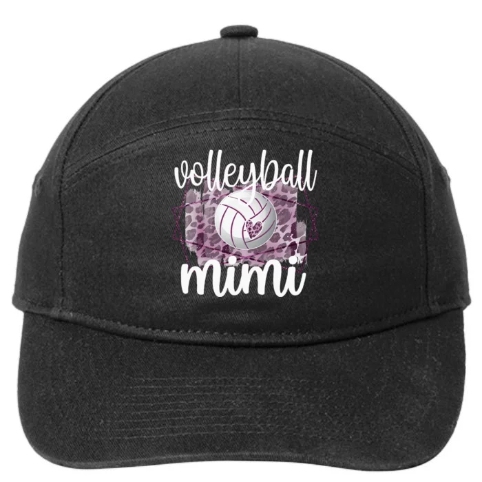 Volleyball Mimi Grandma Of Volleyball Player 7-Panel Snapback Hat