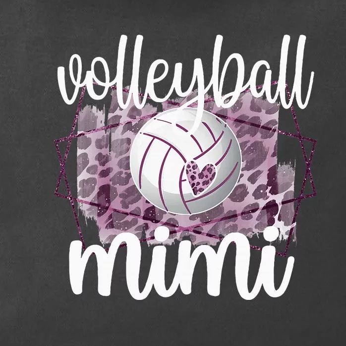 Volleyball Mimi Grandma Of Volleyball Player Zip Tote Bag