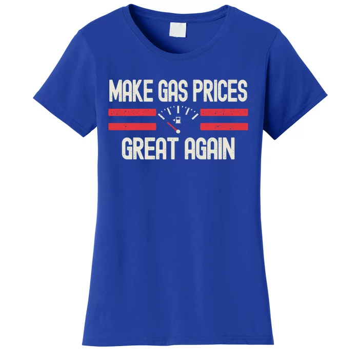 Vintage Make Gas Prices Great Again Flag Gift Gas Price Sarcasm Gift Women's T-Shirt