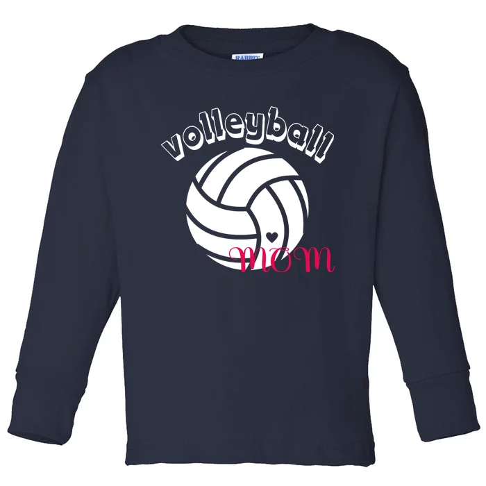 Volleyball Mom Gift Toddler Long Sleeve Shirt