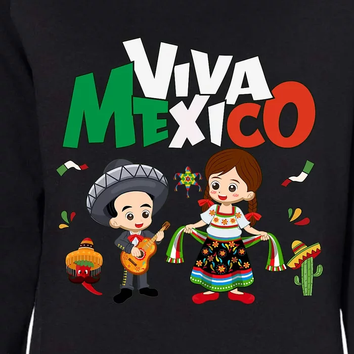 Viva Mexico Guitar Mexican Independence Womens California Wash Sweatshirt