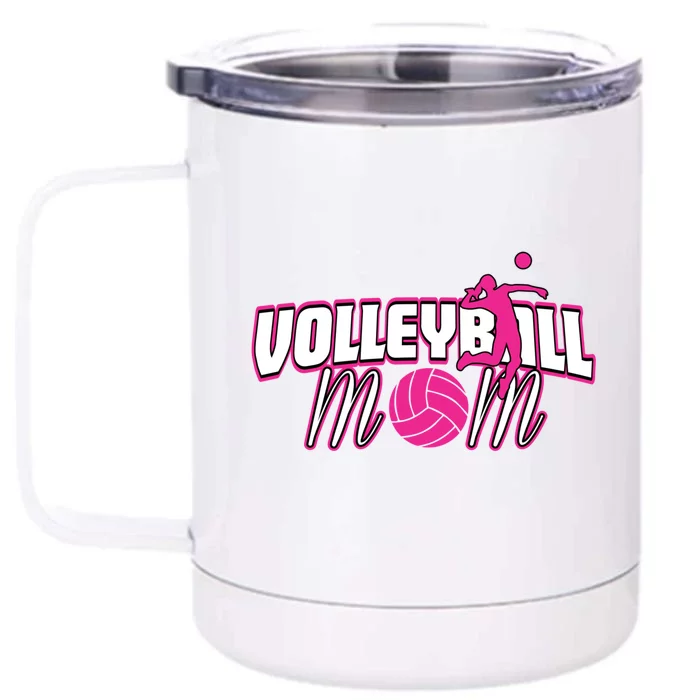 Volleyball Mom Gift Front & Back 12oz Stainless Steel Tumbler Cup