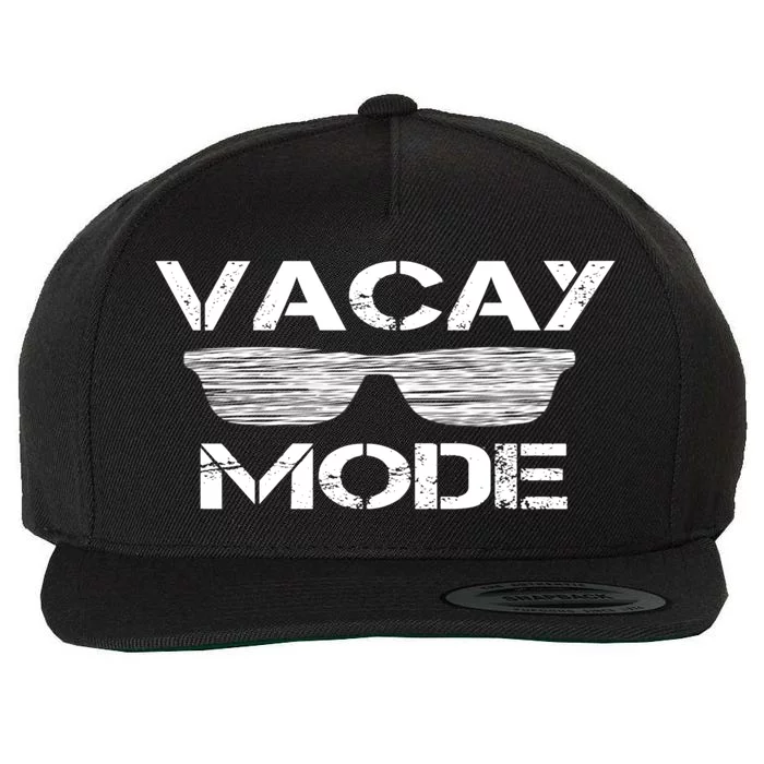 Vacay Mode Gift Vacation Style Gift Wool Snapback Cap