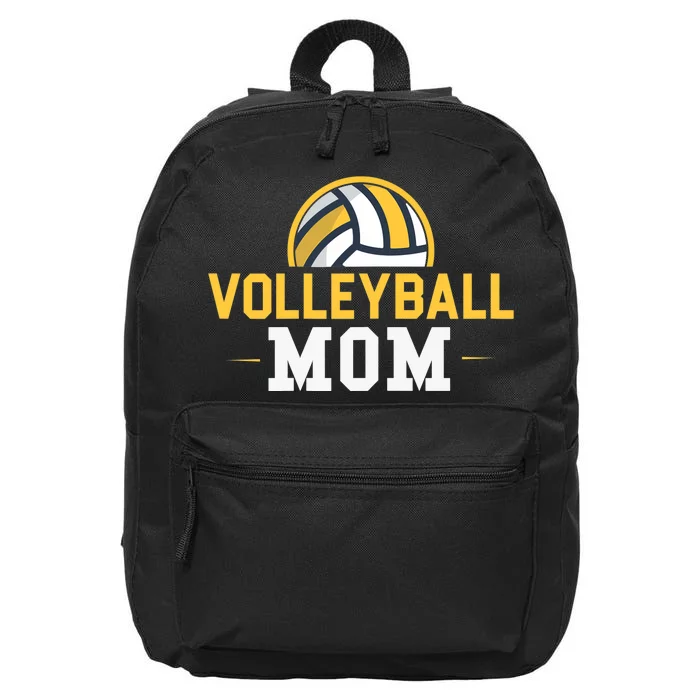 Volleyball Mom Gift Funny Sports Mom Mothers Day 16 in Basic Backpack