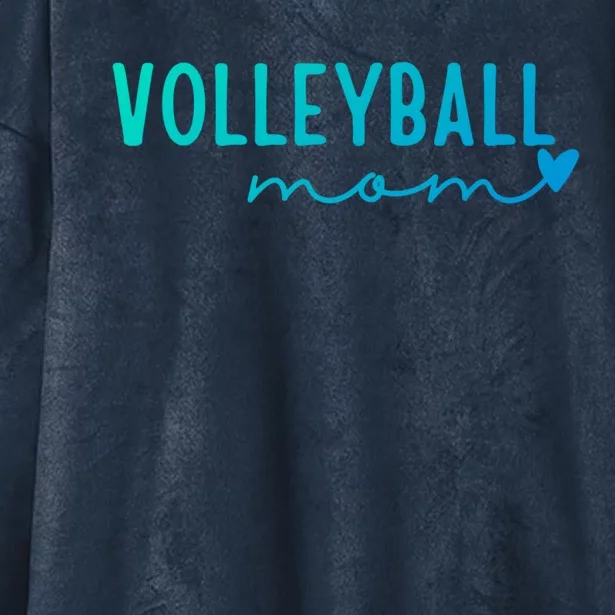 Volleyball Mom Game Love Gift Hooded Wearable Blanket