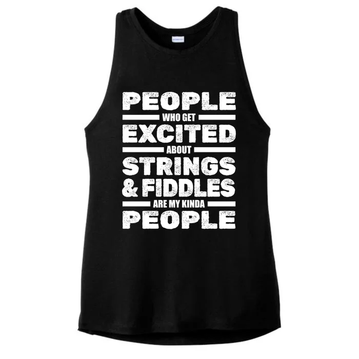 Violin Musician Gift Strings Fiddles Player Orchestra Violinist Great Gift Ladies Tri-Blend Wicking Tank