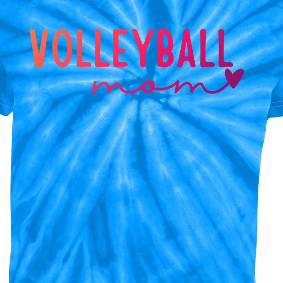 Volleyball Mom Game Love Gift Kids Tie-Dye T-Shirt