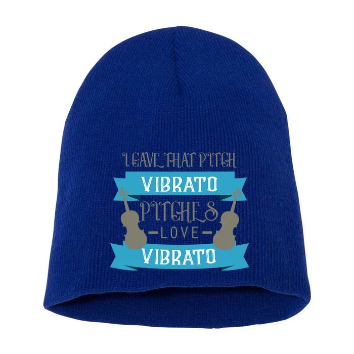 Violinist Musician Gift Orchestra Instrut Violin Funny Gift Short Acrylic Beanie