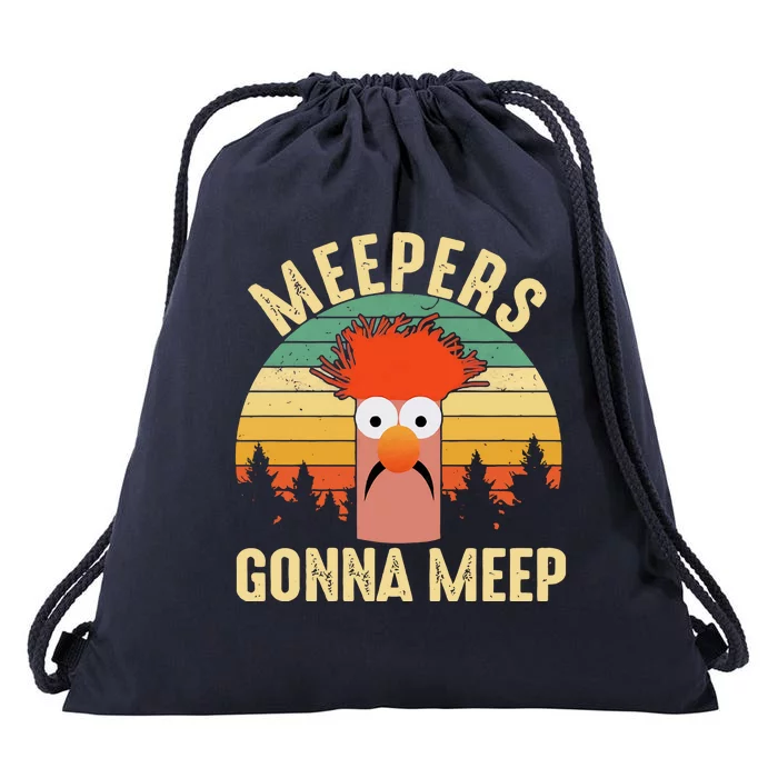 Vintage Meepers Gonna Meep Muppet Drawstring Bag