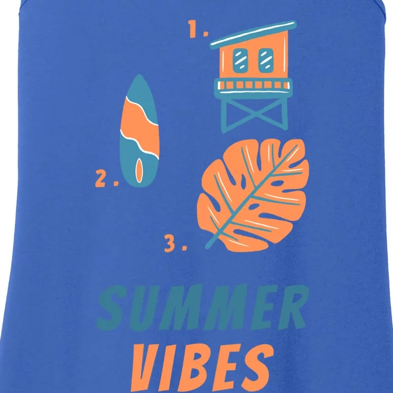 Vacay Mode Gift Cute Summer Vacation Vibes Sun Sunset Cute Gift Ladies Essential Tank