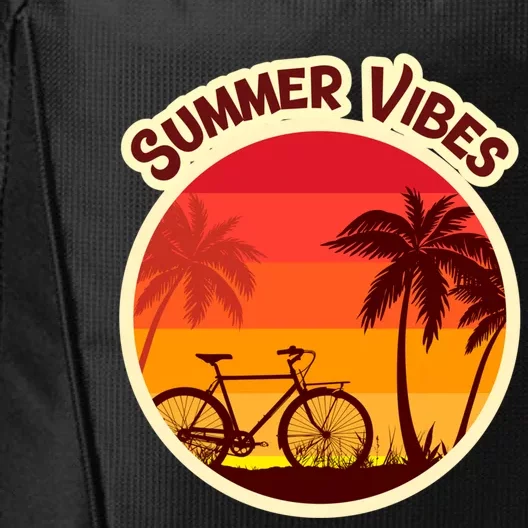 Vacay Mode Gift Cute Summer Vacation Vibes Sun Sunset Gift City Backpack