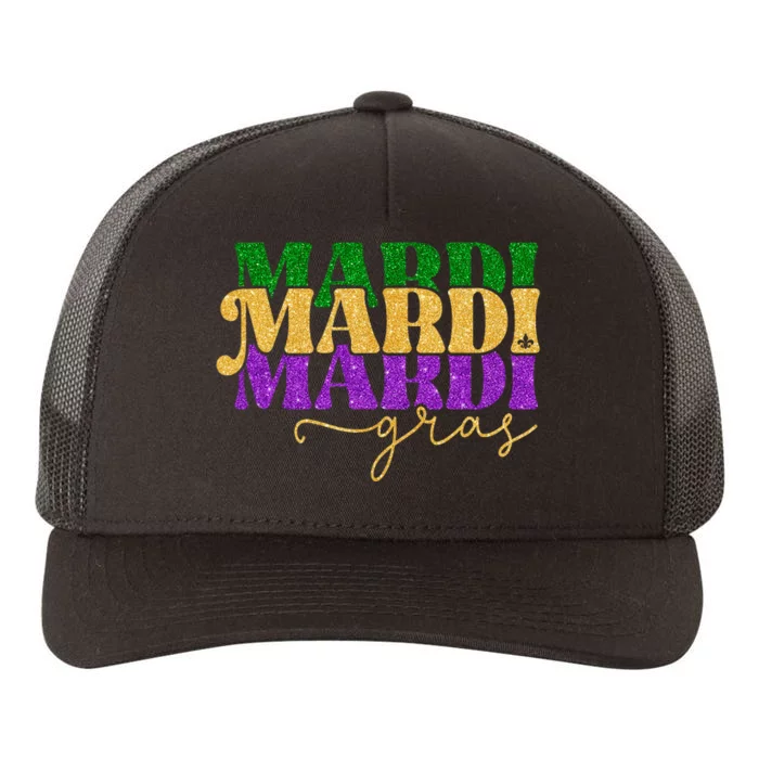 Vintage Mardi Gras Festival New Orleans Yupoong Adult 5-Panel Trucker Hat