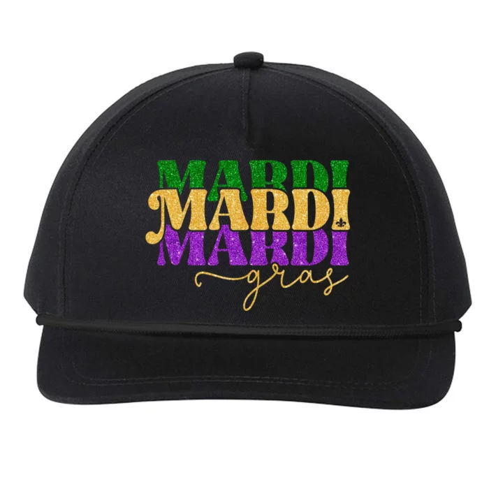 Vintage Mardi Gras Festival New Orleans Snapback Five-Panel Rope Hat