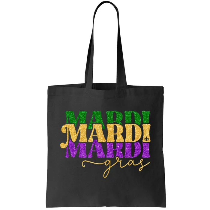 Vintage Mardi Gras Festival New Orleans Tote Bag