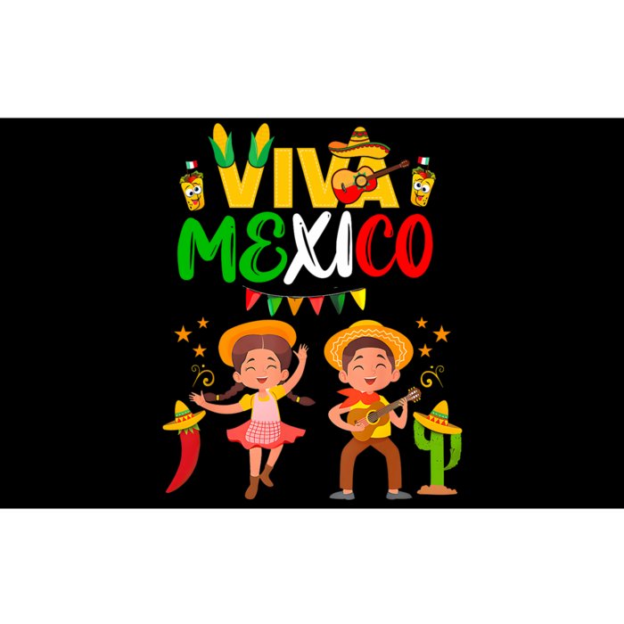 Viva Mexico Guitar Mexican Independence Day Fiesta Bumper Sticker