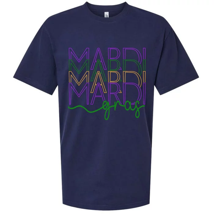 Vintage Mardi Gras Festival New Orleans Tee Gift Sueded Cloud Jersey T-Shirt