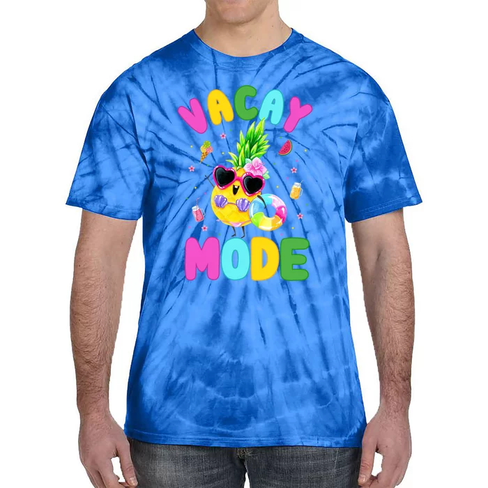 Vacay Mode Gift Vacation Summer Cruise Getaway Gift Tie-Dye T-Shirt