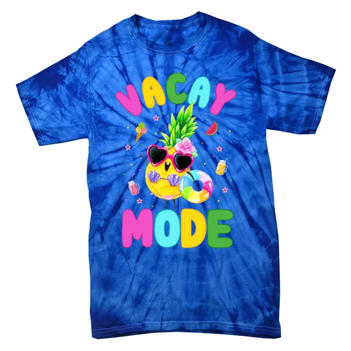 Vacay Mode Gift Vacation Summer Cruise Getaway Gift Tie-Dye T-Shirt