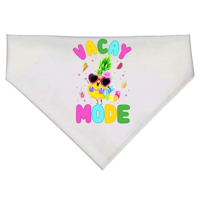 Vacay Mode Gift Vacation Summer Cruise Getaway Gift USA-Made Doggie Bandana