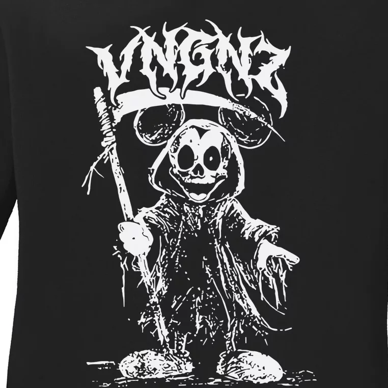 Vngnz Mickey Grim Ladies Long Sleeve Shirt