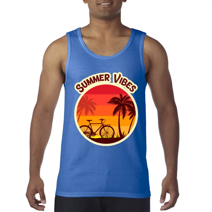 Vacay Mode Gift Cute Summer Vacation Vibes Sun Sunset Meaningful Gift Tank Top