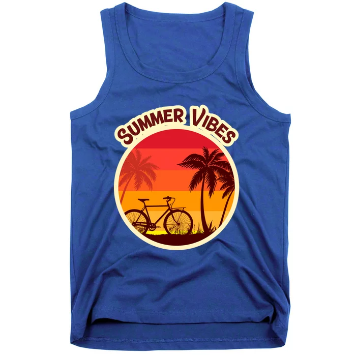 Vacay Mode Gift Cute Summer Vacation Vibes Sun Sunset Meaningful Gift Tank Top