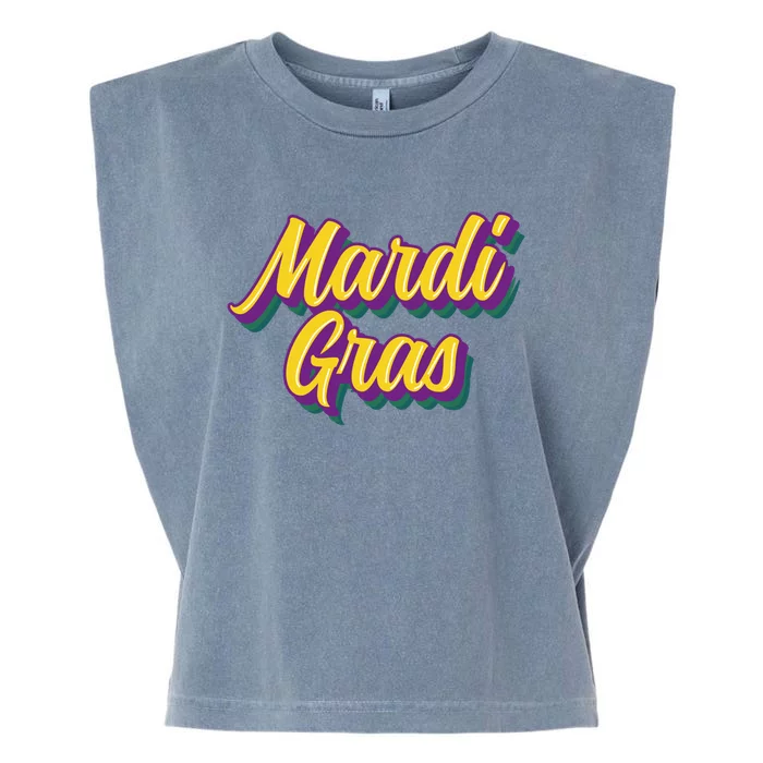 Vintage Mardi Gras Retro Masquerade Costume Gift Garment-Dyed Women's Muscle Tee