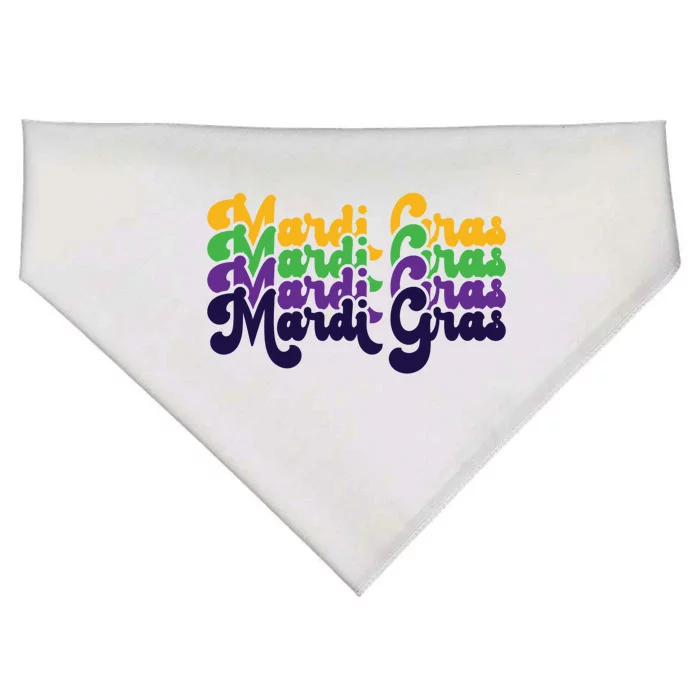 Vintage Meaningful Gift Mardi Gras Gift USA-Made Doggie Bandana