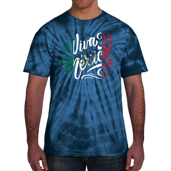 Viva Mexico Hispanic Mexican Heritage Tie-Dye T-Shirt