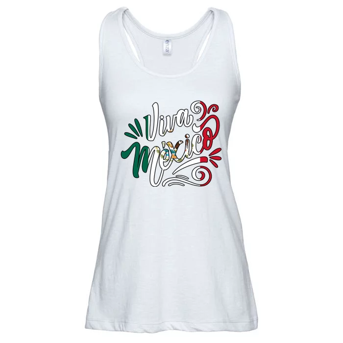 Viva Mexico Hispanic Mexican Heritage Ladies Essential Flowy Tank