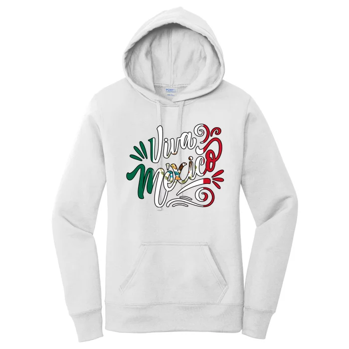 Viva Mexico Hispanic Mexican Heritage Women's Pullover Hoodie